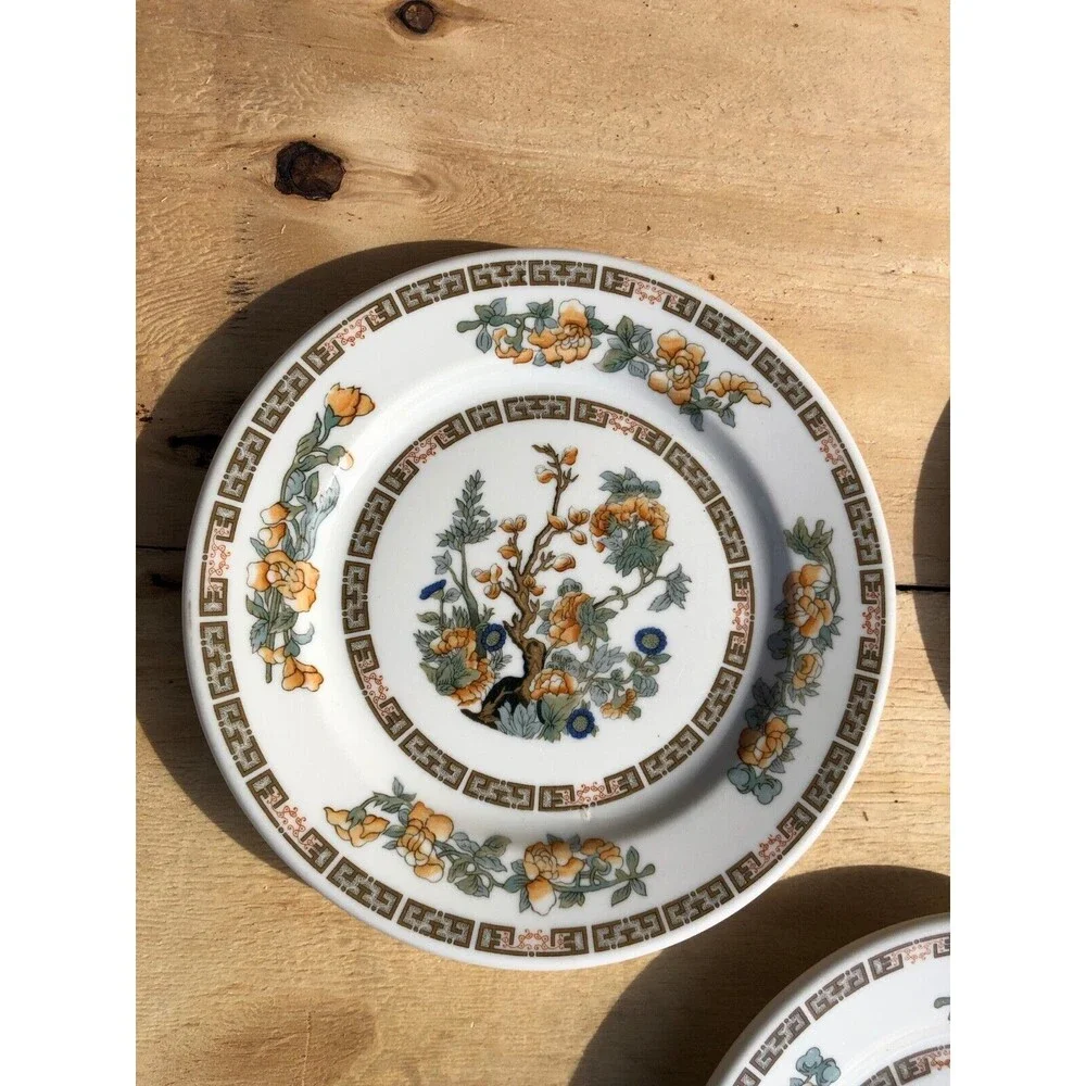 O.P.CO. Syracuse China  Tree Pattern 7.5 inch   set of 3 Dishes